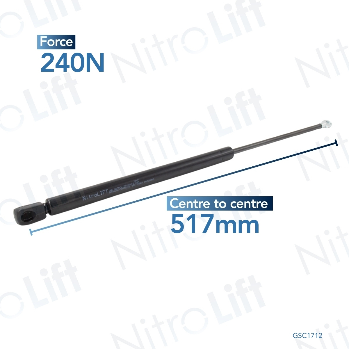 NitroLift Mitsubishi L200 Hardtop Gas Strut (52cm)